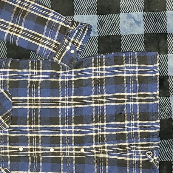 Vintage. Five Brothers. Made in USA. Snap-button-up. Size Medium-Tall - Picture 10 of 11